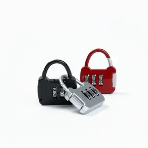 Mini Vierkante Digitale Combinatie Hangslot Multi-color Voor Tas Bagage Locker