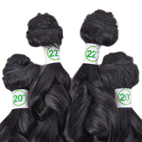 Extension de cheveux synthétiques de super qualité paquet complet 22 "200 grammes DIVA CURL 4 en UN cheveux tissés à vagues lâches