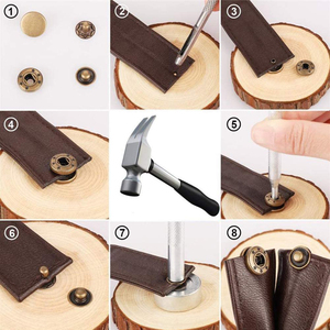 Hot Bán Tự Làm <span class=keywords><strong>Snap</strong></span> Fastener Kit 12.5Mm Kết Hợp Màu Sắc Đồng Snaps Với 4-Mảnh Sửa Chữa Công Cụ Bền Vững Kim Loại <span class=keywords><strong>Snap</strong></span> Nút Quần Áo - Product Image 6