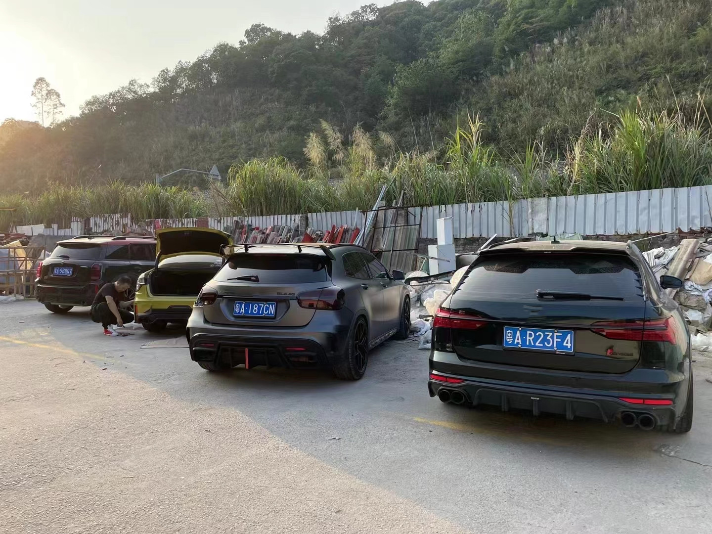 body kit for amg style gla45 body kit