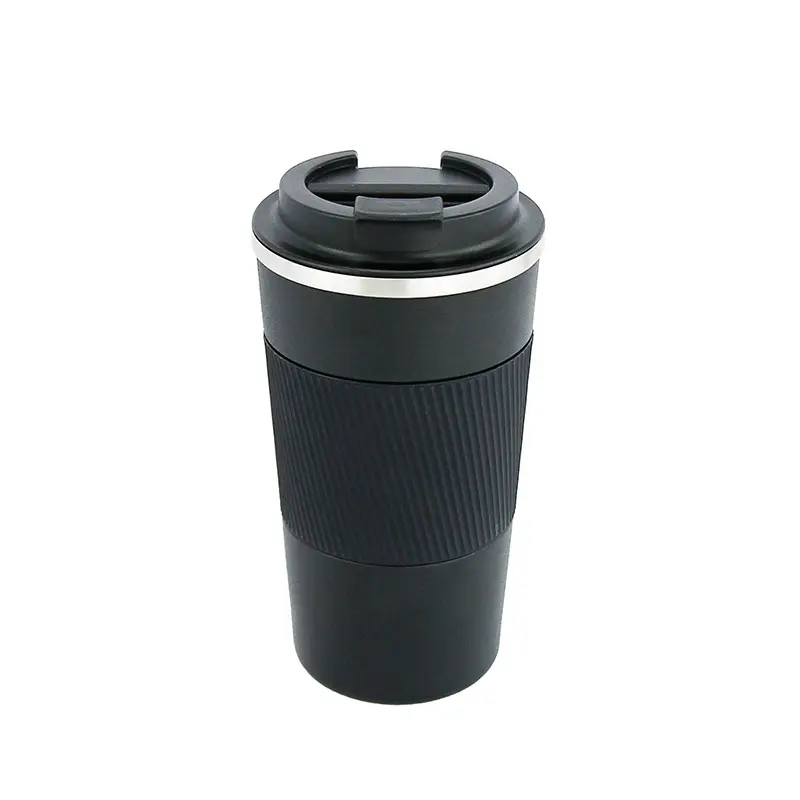 Business car Simple and stylish Portable with leather case Stainless steel material Coffee cup for Christmas gifts