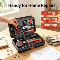 Ensemble d'outils ménagers tout-en-un économique, multi-tailles, avec mallette portable pour travaux de réparation et d'entretien domestiques