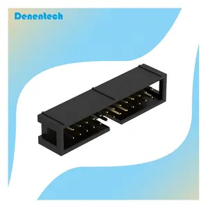 Sıcak satış 2.54mm kutu başlık konektörü PCB için düz DIP idc kutusu başlık konektörü