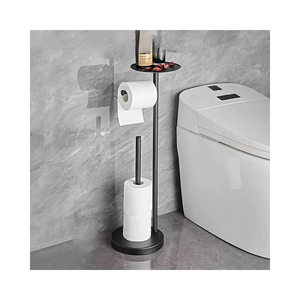 Bagno multifunzionale in acciaio inox pavimento in piedi <span class=keywords><strong>porta</strong></span> <span class=keywords><strong>carta</strong></span> <span class=keywords><strong>igienica</strong></span> con deposito <span class=keywords><strong>e</strong></span> <span class=keywords><strong>scopino</strong></span> - Product Image 2