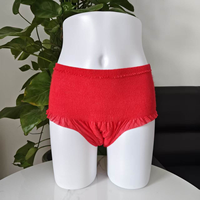 Culotte menstruelle jetable rouge pour femme, super respirante, avec couche supérieure en tissu non tissé, effet seconde peau – Offre spéciale
