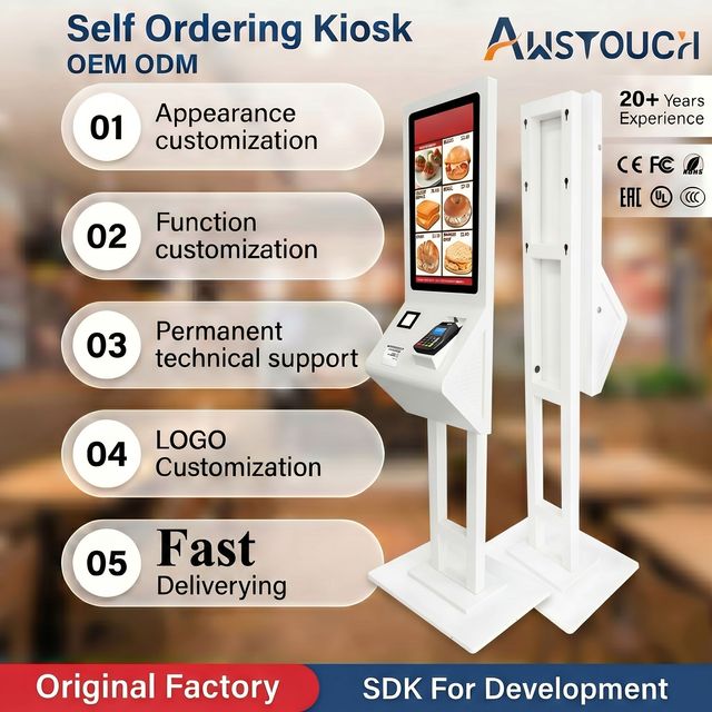 Cash Payment Kiosk Self Service Automatic Ticket Purchase Machine Touch Screen Bill Payment Cash Recycle Machine Indoor SDK