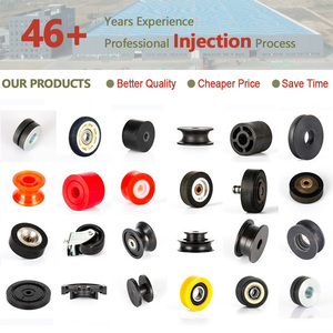 छोटे रबर पहियों polyurethane लेपित पहियों के साथ असर - Product Image 5