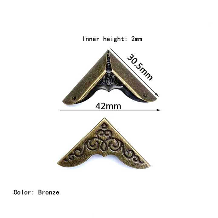 MEI YI TIAN Metal Book Corners - Retro & Durable Protection