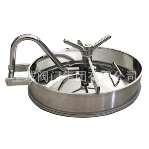 Tapa ovalada de acero inoxidable 304 para equipos de fermentación, recipiente a presión de grado sanitario con apertura lateral - Product Image 1