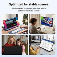 Moniteur Secondaire Ultra Fin 23,8 Pouces pour le Travail et la Maison, 3840x2160, Temps de Réponse de 3 ms, 100% sRGB pour le Multitâches