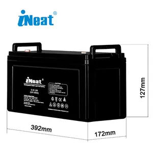 12 V 100 Ah Bleisäure-Batterie 12 V 120 Ah 150 Ah 180 Ah 200 Ah 220 Ah wartungsfreie Bleisäure-Solarbatterie für Solarenergiesystem