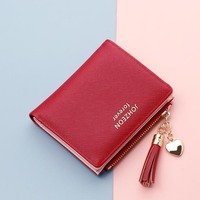 Dompet pendek kulit wanita, kmini bisnis pemegang kartu kredit Mini untuk perempuan
