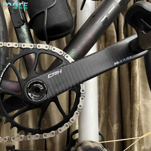 Manivelle SeeMore personnalisable OEM ODM 24 mm en titane et fibre de carbone, la plus légère, compatible avec le jeu de manivelle <span class=keywords><strong>Easton</strong></span> Spider pour vélos de route et de gravier - Product Image 2