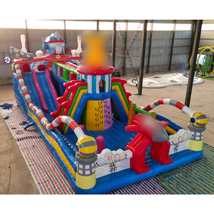 Château <span class=keywords><strong>gonflable</strong></span> avec toboggan Inflatables de parc de rebond intérieur sautant des videurs gonflables pour les enfants - Product Image 5