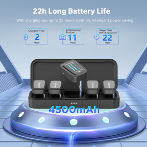 Saramonic blink500 ProX B8 bốn kênh ve áo mic không dây Lavalier <span class=keywords><strong>Microphone</strong></span> với on-board ghi âm cho điện thoại thông minh - Product Image 3