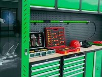 LUTRO - Atelier modulaire pour véhicules à énergie nouvelle - Poste de travail combiné avec armoire à outils pour atelier automobile