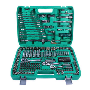 Juego de 216 Piezas de Herramientas de Trinquete y Llaves Combinadas de Cr-V, Juego de Herramientas de Reparación Manual para Autos, Motocicletas y Bicicletas - Product Image 1