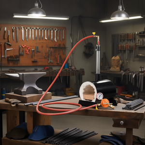 Horno de forja eléctrico de un solo quemador 220V, recipiente a presión para forja de metales, herramienta para aficionados al bricolaje y fabricación de cuchillos - Product Image 2