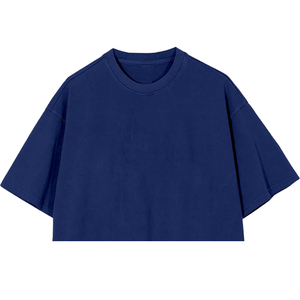 Camiseta de Manga Corta con Cuello Redondo, Estilo Urbano, Ecológica, Transpirable, para Mujer, Tejido de Punto con Relieve, Orgánica - Product Image 4