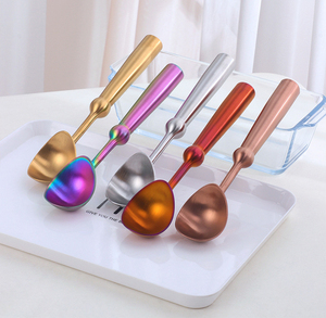 China fábrica al por mayor de acero inoxidable 304 cuchara para helado <span class=keywords><strong>Gadget</strong></span> verano mango largo cuchara para helado fruta excavación bola cuchara - Product Image 3