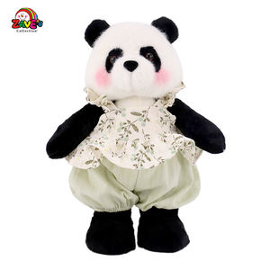 Zaves Custom Doll Maker 12 Zoll Panda Heimdekoration Moderne Kunst Antik Mädchen Niedlicher Gemütlicher Stil Kleidung Kleid Einbeinig Stehend - Product Image 1