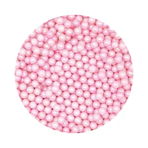 Barbie Pink Color Cake Pearls Decoration OEM Available