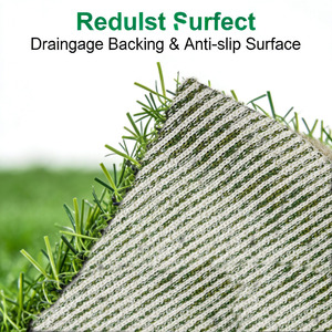 Césped Artificial Tejido Permeable al Agua, Alfombra de Césped Sintético con Franjas de Color Personalizadas para Área de Mascotas, Suelo de Balcón - Product Image 4