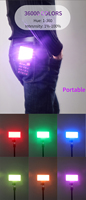 Makeup Mini 158RGB 10W Portabel Film LED RGB Syuting Di Kamera Video Selfie Ponsel Mengisi Cahaya untuk Kamera