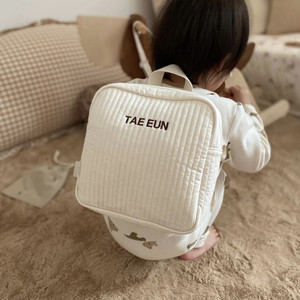 Sac à dos <span class=keywords><strong>maternelle</strong></span> en coton <span class=keywords><strong>brodé</strong></span> personnalisé, matelassé, anti-perte, style coréen, pour enfants et étudiants - Product Image 2