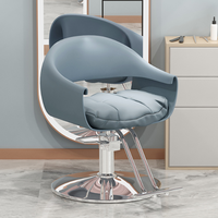 Chaise de Salon de coiffure en métal rotative pour ascenseur de célébrité Internet Simple haut de gamme pour la teinture et la permanente pour les salons de coiffure