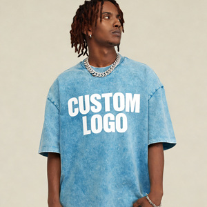 Camiseta Deportiva Unisex Personalizada al por Mayor, 100% Algodón, Tejido de Punto, Logotipo Impreso, Estilo Deportivo, Vintage, Lavado Ácido para Hombre - Product Image 2