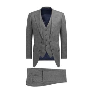 Doppio petto personalizzato disegno della mutanda del cappotto tessuto in <span class=keywords><strong>velluto</strong></span> vestito degli uomini <span class=keywords><strong>di</strong></span> 3 pezzi da sposa smoking del progettista vestito 2 pezzo del vestito convenzionale degli uomini affari - Product Image 3
