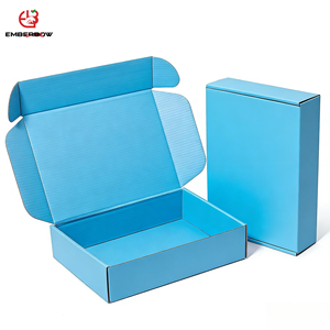 Caja de Cartón Corrugado Reutilizable Ecológica con Logotipo Personalizado al por Mayor de Fábrica EBB, Embalaje de Papel Plegable Resistente para Zapatos, Ropa y Regalos - Product Image 1