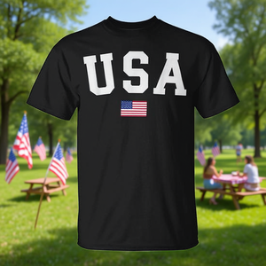 T-shirt grafica con bandiera americana per l'abbigliamento patriottico del 4 luglio - Product Image 3