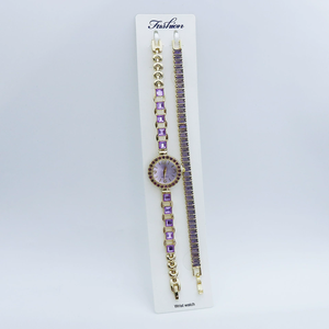 Hot New Factory Wholesale Reloj de moda para mujer Diamond Inlay Small Dial Charm Reloj de cuarzo y pulsera Set Compra a granel 2025 - Product Image 4