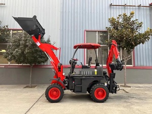 Excavadora Retroexcavadora de 0.8 Toneladas con Tracción en las 4 Ruedas para Uso Agrícola y de Construcción - Product Image 1