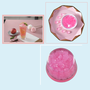 Cherry Blossom Flavored Instant Sobremesa Bebidas Estourando Boba <span class=keywords><strong>Jelly</strong></span> Bolas em Garrafa de Leite Chá - Product Image 3