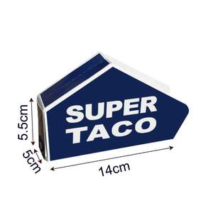 定制印刷牛皮纸容器外卖级纸盒，带寿司和玉米卷Calzado Sin玉米卷外卖包装标志 - Product Image 1