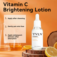 Sérum Éclaircissant Vitamine C Marque Blanche avec Collagène 5D, Anti-Âge, Apaisant, Hydratant et Léger pour un Éclat Rosé