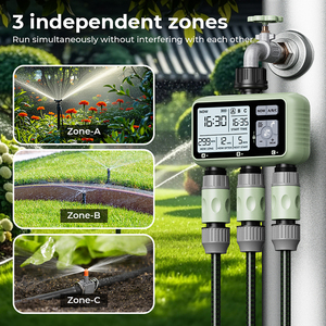 Thiết kế mới điện tử tự động Ba khu tưới nước hệ thống thủy lợi vườn nước hẹn giờ HCT-378 - Product Image 2