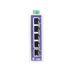 สวิตช์ POE อุตสาหกรรมแบบรางอลูมิเนียมคุณภาพสูง 6KV 2/3/4/5/6 พอร์ต พร้อมไฟเบอร์ SC - Product Image 4