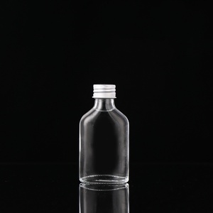Hot Sale 50ml <strong>Mini</strong> Water Whiskey Tequila <strong>Champagne</strong> Wine <strong>Bottles</strong> Empty Glass Screw Cap Aluminum Lid 500ml Liquor <strong>Bottle</strong> - Product Image 1
