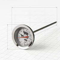 Termometer Makanan DIAL - Probe Dapur Tahan Air, Aman untuk Oven, Tidak Perlu Listrik untuk Memasak Daging & Unggas