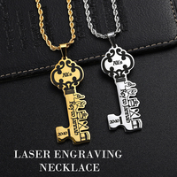 Collier personnalisé avec logo, pour femmes et hommes, en or et argent, en acier inoxydable moulé sous pression, pendentifs animaux 3D tendance pour collier
