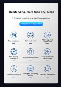 Simulador de Conducción Portátil con Asiento Hidráulico y <span class=keywords><strong>Volante</strong></span> Logitech G27, de Metal, para Práctica de Manejo de Niños y Adultos, para Uso en Parque de Aventuras - Product Image 3