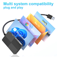 Adaptador USB Móvil Multifunción OTG de Alta Velocidad, Lector de Tarjetas con Respuesta Rápida para Windows