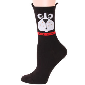Nuovo coreano carino adorabile animale Jacquard cane gatto orecchio tubo di cotone donne giovane ragazza calzini - Product Image 3