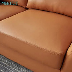 High Quality Modern Muebles De Oficina <b>Leather</b> Executive Office <b>Sofa</b> Set PU Material Living Room <b>Sofas</b> Visitor Sectional <b>Sofa</b> - Product Image 4