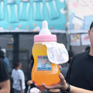 Biberón de 1L/2L/3L para Sesiones Fotográficas, con Tapa y Pajita, Apto para Alimentos, para Bebidas y Jugos, Ideal para Instagram - Product Image 5