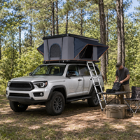 Carpa de Techo Rígida Plegable de Doble Capa para las Cuatro Estaciones, para 2-4 Personas, Impermeable, para SUV y Camping